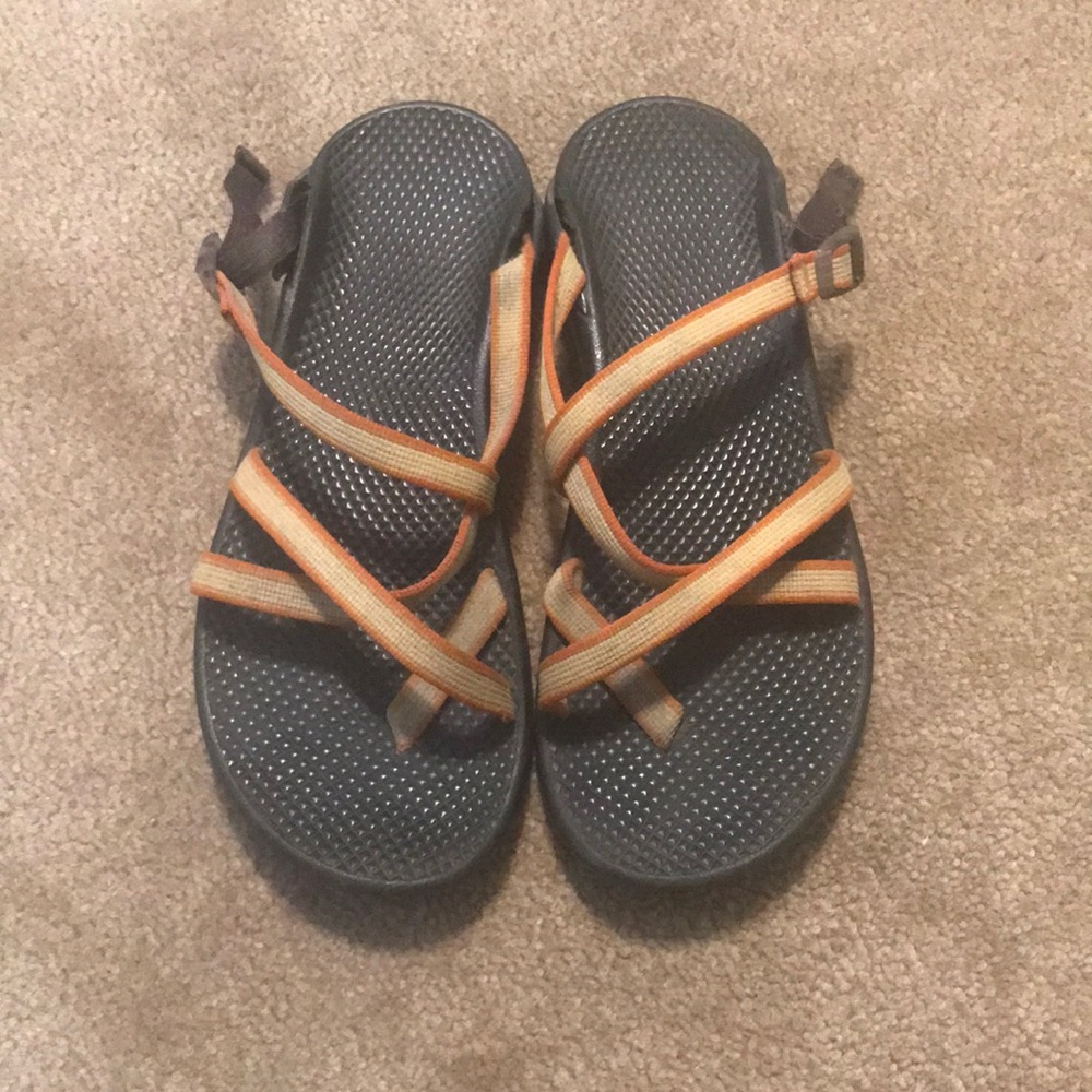 Chaco slip on sandals.